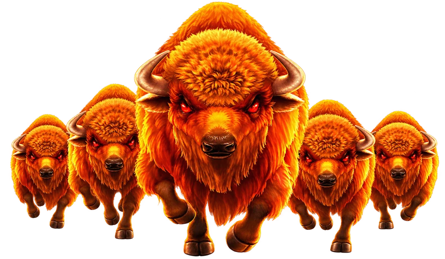 Charge Buffalo slot by JILI: fiery buffalo herd art from the free demo game